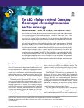 Cover page of The ABCs of phase retrieval: Connecting the acronyms of scanning transmission electron microscopy
