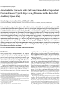 Cover page: Axodendritic contacts onto calcium/calmodulin-dependent protein kinase type II-expressing neurons in the barn owl auditory space map