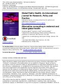 Cover page: Alternative accounting in maternal and infant global health