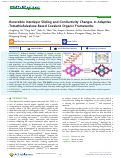 Cover page: Reversible Interlayer Sliding and Conductivity Changes in Adaptive Tetrathiafulvalene-Based Covalent Organic Frameworks