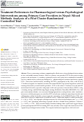 Cover page: Treatment Preferences for Pharmacological versus Psychological Interventions among Primary Care Providers in Nepal: Mixed Methods Analysis of a Pilot Cluster Randomized Controlled Trial