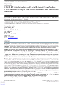 Cover page: COVID-19 Misinformation and Social Network Crowdfunding: Cross-sectional Study of Alternative Treatments and Antivaccine Mandates