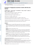 Cover page: Prevalence of Sagging Eye Syndrome in Adults with Binocular Diplopia.