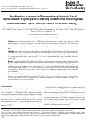 Cover page: Combination treatment of liposomal amphotericin B and isavuconazole is synergistic in treating experimental mucormycosis