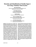 Cover page: Detection and Identification of Sardine Eggs at Sea using a machine vision system