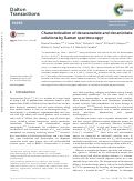 Cover page: Characterization of decavanadate and decaniobate solutions by Raman spectroscopy