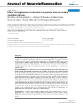 Cover page: Effect of pioglitazone treatment in a patient with secondary multiple sclerosis