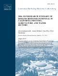 Cover page: 2006-2015 Research Summary of Demand Response Potential in California Industry, Agriculture, and Water Sectors: