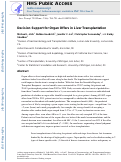 Cover page: Decision support for organ offers in liver transplantation