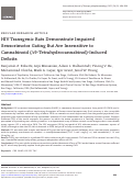 Cover page: HIV Transgenic Rats Demonstrate Impaired Sensorimotor Gating But Are Insensitive to Cannabinoid (Δ9-Tetrahydrocannabinol)-Induced Deficits