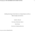 Cover page: Fulfilling psychological needs predicts less sleep disruption and worry while awaiting uncertain news.