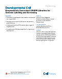 Cover page: Enzymatically Generated CRISPR Libraries for Genome Labeling and Screening