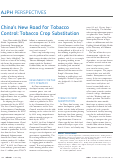 Cover page: China’s New Road for Tobacco Control: Tobacco Crop Substitution