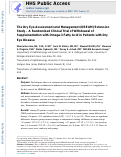 Cover page: The Dry Eye Assessment and Management (DREAM) extension study – A randomized clinical trial of withdrawal of supplementation with omega-3 fatty acid in patients with dry eye disease