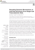 Cover page: Revealing Dynamic Mechanisms of Cell Fate Decisions From Single-Cell Transcriptomic Data