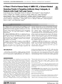 Cover page: A Phase I First-in-Human Study of ABBV-011, a Seizure-Related Homolog Protein 6-Targeting Antibody-Drug Conjugate, in Patients With Small Cell Lung Cancer.