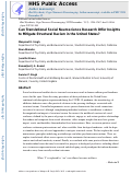 Cover page: Can Translational Social Neuroscience Research Offer Insights to Mitigate Structural Racism in the United States?