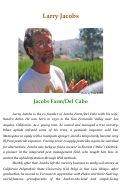 Cover page: Larry Jacobs: Jacobs Farm/Del Cabo