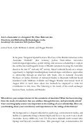 Cover page: Am I a Generalist or a Linguist? Or, How Relevant Are Emotions and Refracting Methodologies to the Academy? An interview with Joshua Nash