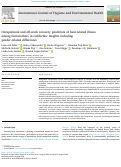 Cover page of Occupational and off-work recovery predictors of heat-related illness among farmworkers in California: Insights including gender-related differences