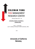 Cover page: Allocating Assets in Climates of Extreme Risk