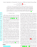 Cover page: Genetic algorithm for chromaticity correction in diffraction limited storage rings