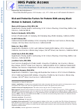 Cover page: Risk and Protective Factors for Preterm Birth Among Black Women in Oakland, California.