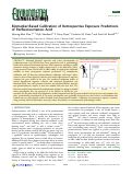 Cover page: Biomarker-based calibration of retrospective exposure predictions of perfluorooctanoic acid.