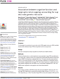 Cover page: Association between cognitive function and large optic nerve cupping, accounting for cup-disc-ratio genetic risk score.