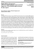 Cover page: Applicability of long-term electroencephalography in pre-mortem diagnosis of Creutzfeldt–Jakob disease: A case report