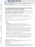 Cover page: Non-fatal stimulant overdose among homeless and unstably housed women in San Francisco, California