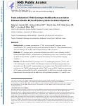 Cover page: Transcobalamin C776G genotype modifies the association between vitamin B12 and homocysteine in older Hispanics