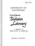 Cover page: A METHOD OF PURIFICATION OF AMERICIUM