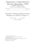 Cover page: Regulatory Takings and Environmental Regulation in NAFTA's Chapter 11