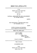 Cover page: Brief for Appellants