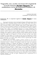 Cover page: Vanguardia, raza y nación: una lectura de la negritud de la novela mexicana Panchito Chapopote y del estridentismo a la luz del modernismo brasileño y de Macunaíma