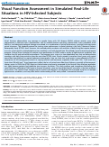 Cover page: Visual Function Assessment in Simulated Real-Life Situations in HIV-Infected Subjects