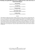 Cover page: Modeling Visuospatial Reasoning Across 17 Different Tests on the Leiter Scale of Nonverbal Intelligence