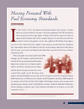 Cover page: Moving Forward With Fuel Economy Standards