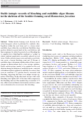 Cover page: Stable isotopic records of bleaching and endolithic algae blooms in the skeleton of the boulder forming coral Montastraea faveolata