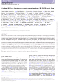 Cover page: Optimal 1D Ly α forest power spectrum estimation – III. DESI early data