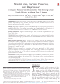 Cover page: Alcohol Use, Partner Violence, and Depression: A Cluster Randomized Controlled Trial Among Urban South African Mothers Over 3 Years