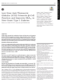 Cover page: Low-Dose Anti-Thymocyte Globulin (ATG) Preserves β-Cell Function and Improves HbA1c in New-Onset Type 1 Diabetes