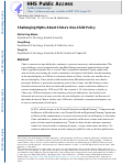 Cover page: Challenging Myths About Chinas One-Child Policy.