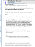 Cover page: Optimal and human eye movements to clustered low value cues to increase decision rewards during search