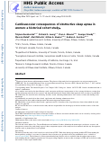 Cover page: Cardiovascular consequences of obstructive sleep apnea in women: a historical cohort study