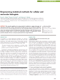 Cover page: Empowering statistical methods for cellular and molecular biologists