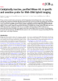 Cover page: Catalytically inactive, purified RNase H1: A specific and sensitive probe for RNA–DNA hybrid imaging