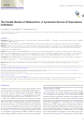 Cover page: The Double Burden of Malnutrition: A Systematic Review of Operational Definitions