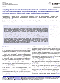 Cover page: Targeting altered cancer methionine metabolism with recombinant methioninase (rMETase) overcomes partial gemcitabine-resistance and regresses a patient-derived orthotopic xenograft (PDOX) nude mouse model of pancreatic cancer